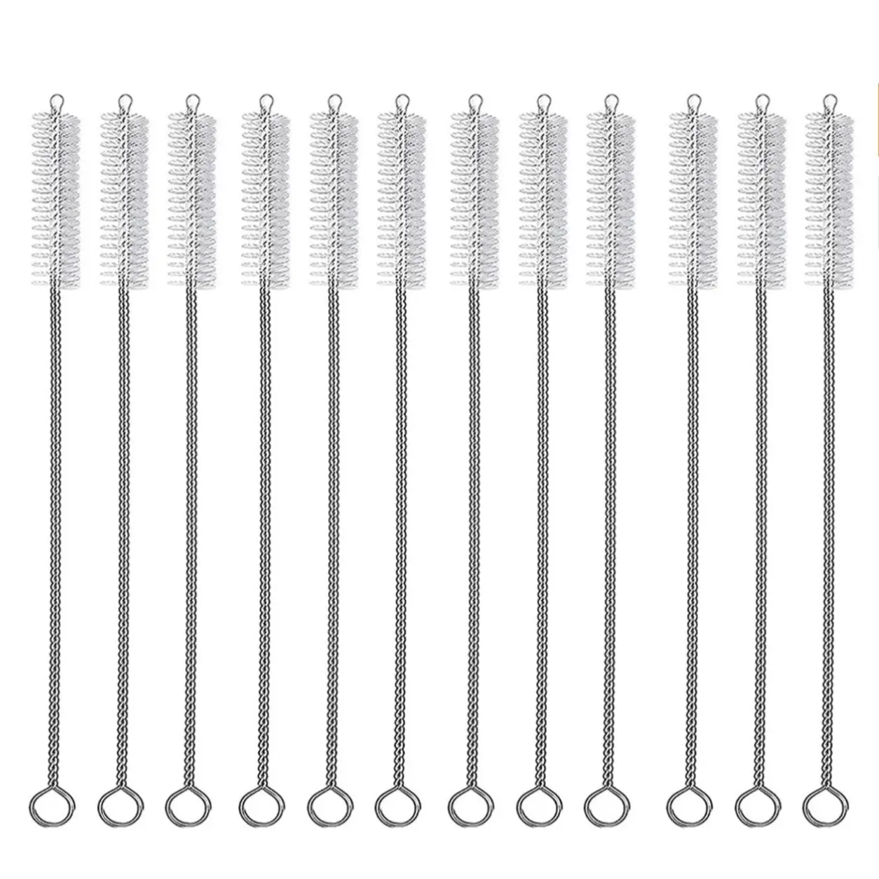 Straw Brush Cleaner (Cleaning Accessory for DRINK TUMBLERS) x1 ONLY... NOT A PACK - Nylon Plastic Bristles & Steel Metal Handle