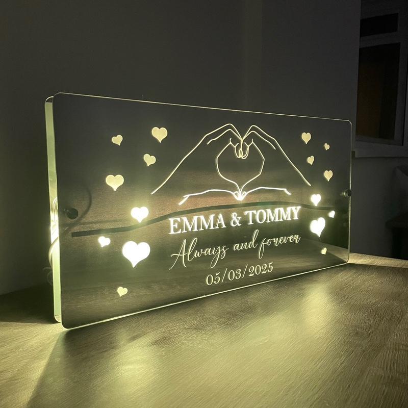 Personalised LED Valentines Mirror | Gift for Her | Gift for Him 3