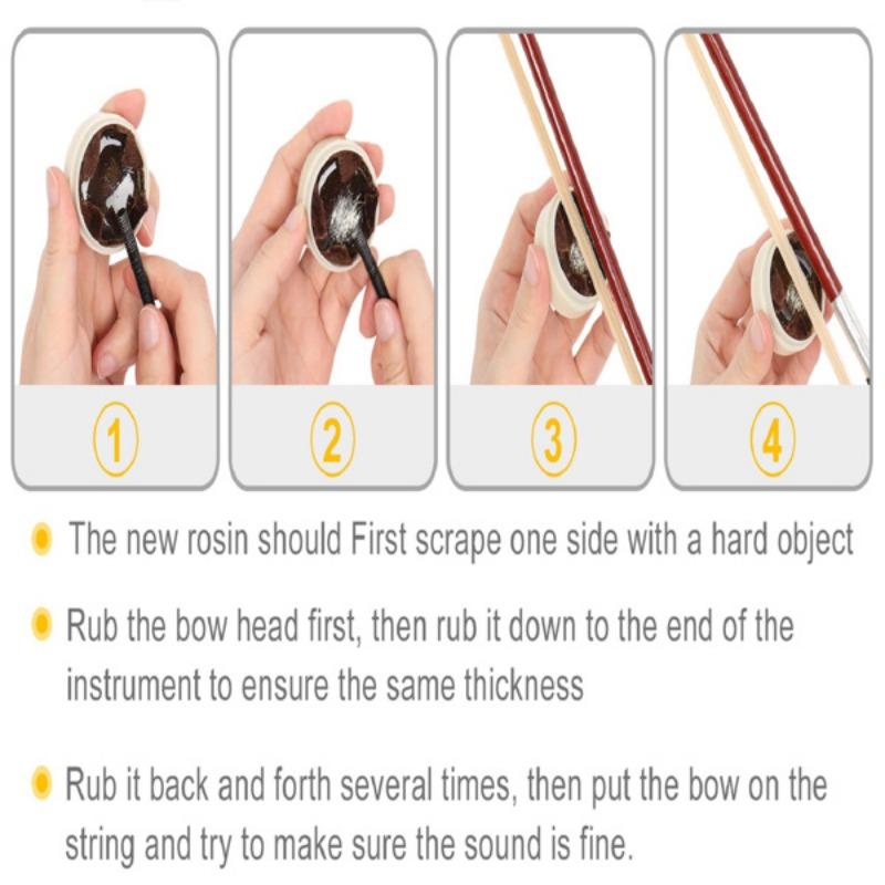 Product Introduction of YNIQUE 4/4 Acoustic Violin Set with Case, Bow, and Rosin (Black) 56