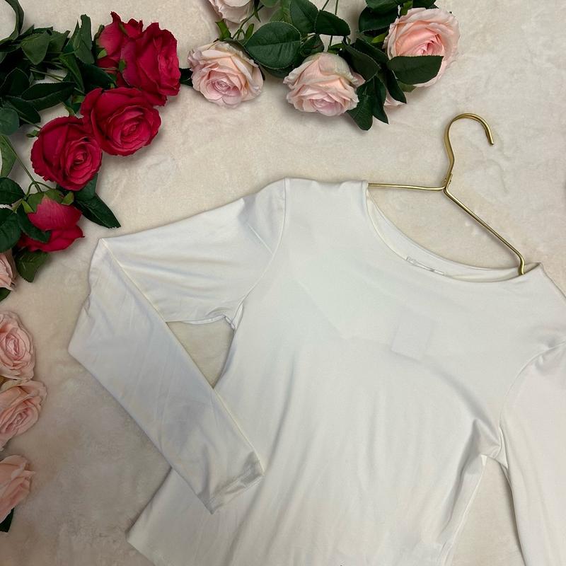 LILIOSA Soft Touch Bodysuit with Hook and Eye Fastening for Women, One Size 4-18 - Womenswear, Tops Comfortable Outfit Fits Piece Comfort Casual Basic Crewneck  Long Sleeve 4
