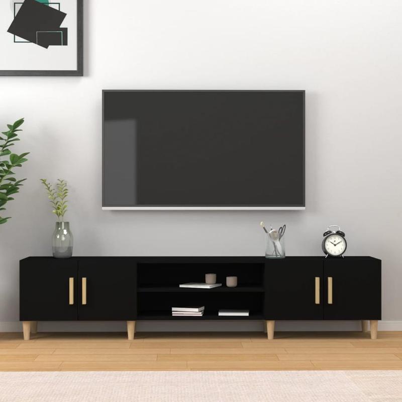 vidaXL TV Cabinet White 180x31.5x40 cm Engineered Wood 6