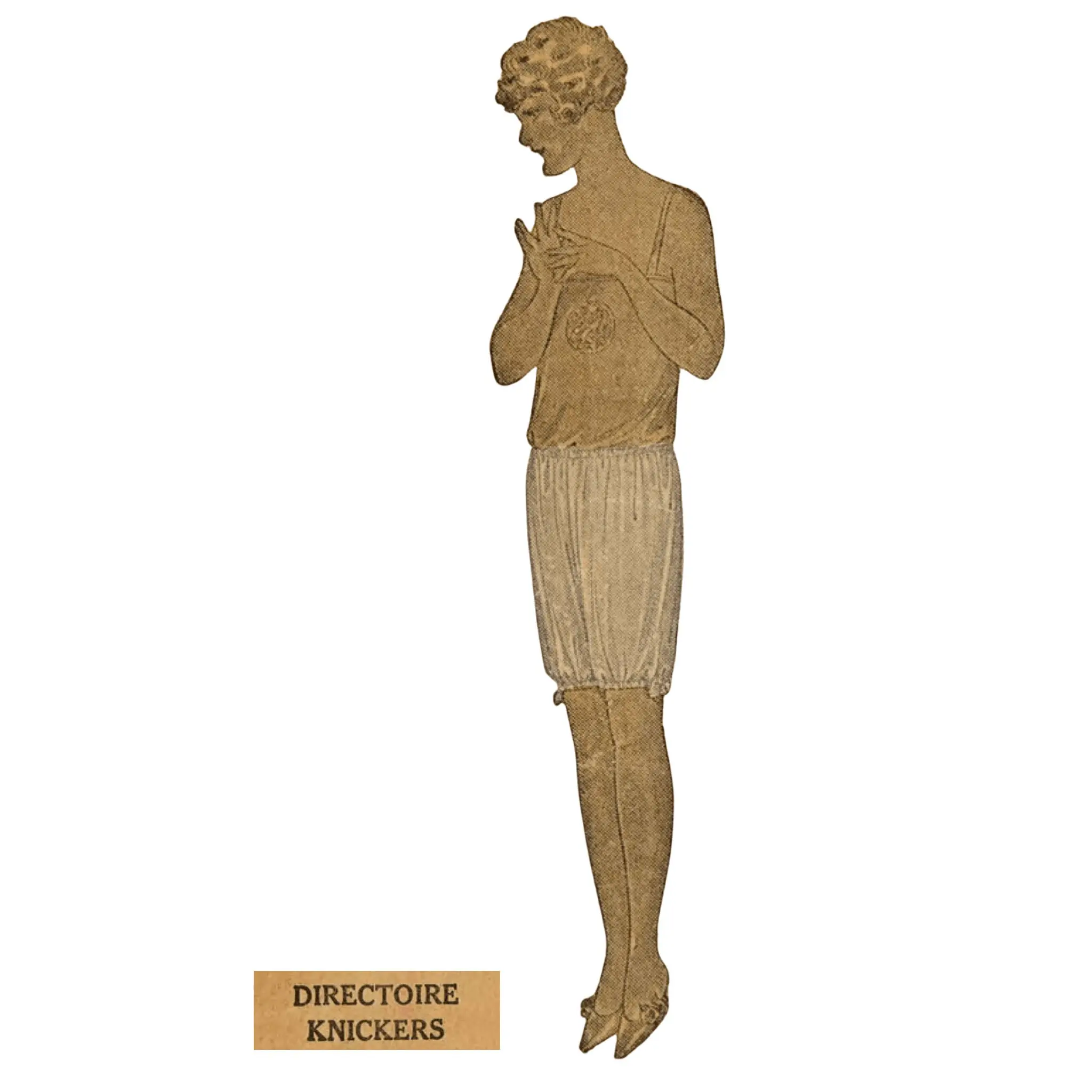 1920's Lingerie Sewing Pattern, Directoire Knickers - Waist 34” (86.4cm)