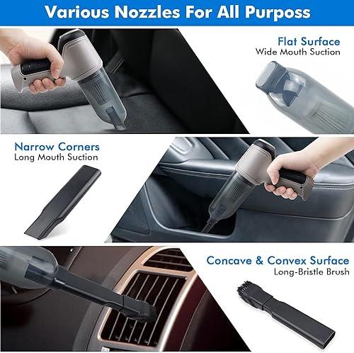 Product Introduction of The High Power Vacuum Cleaner Cordless Car Handheld Vacuum Cleaner, 9000pa 120w Mini Portable Vacuum Cleaner, 3 In 1 Rechargeable Mini Dust Buster For Home Office Car Keyboard Computer 7