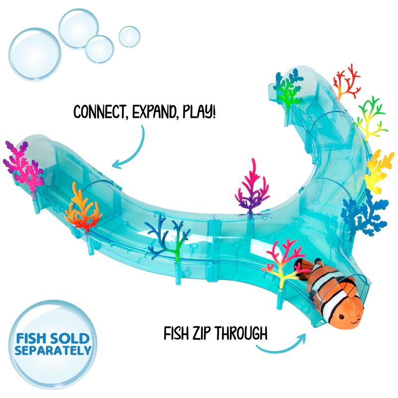 Zhu Zhu Pets | Zhu Zhu Aquarium Coral Reef Tunnel Playset (fish NOT included)  | Electronic Pets | Ages 4+ 1