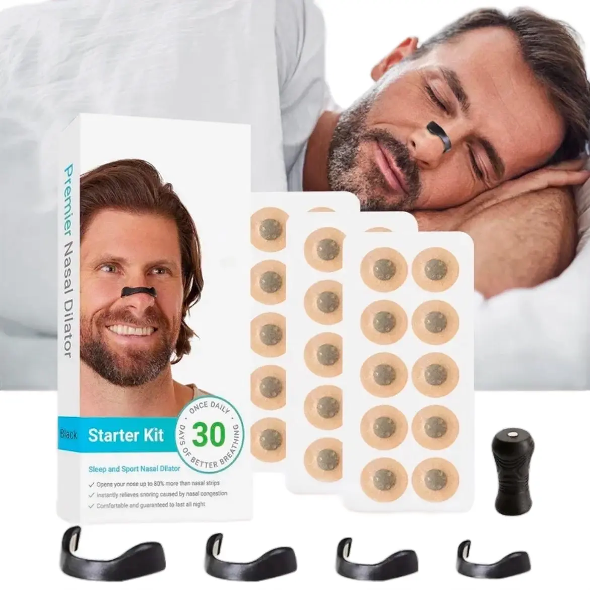 30 Day Kit Best Value Magnetic Nasal Breathing Expansion 30 Day Kit - Starter Pack + Extra Supply Option Oral Comfort Cleansing