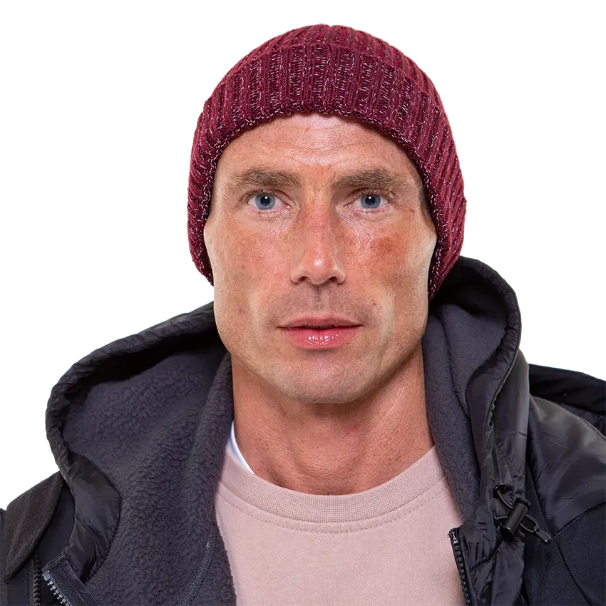 Merino Beanie - Burgundy