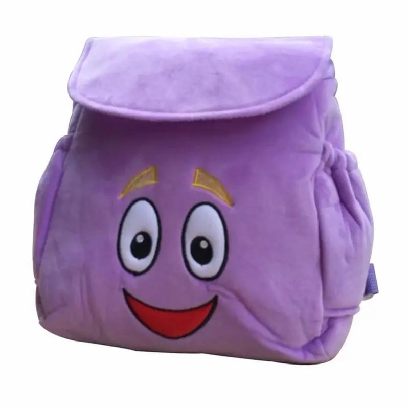 1pcs Dora Explorer Backpack Rescue Bag with Map,Pre-Kindergarten Toys Purple Xmas Girls Back to School Gifts 1