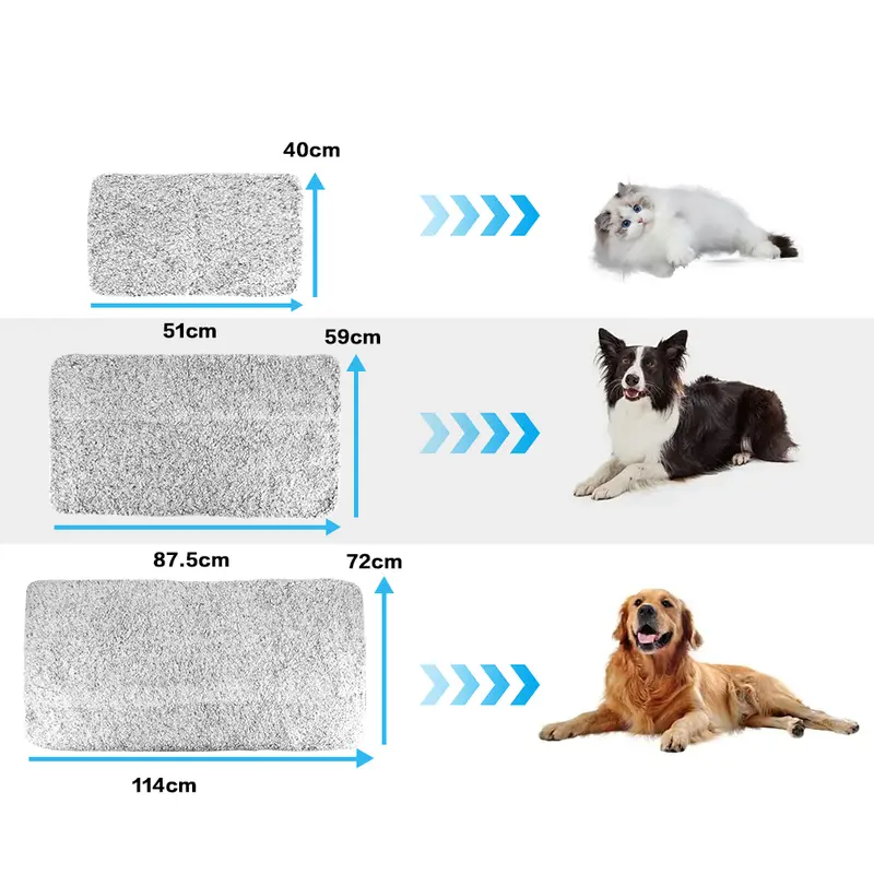 Thermal Pet Bed Self Heating Pet Pad Extra Warm Cat Dog Mat with Removable Cover 6