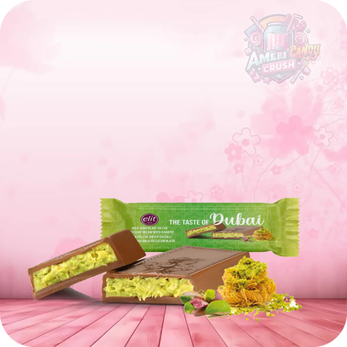Elit Dubai Chocolate (30 gr) - Delicious Snack for Chocolate Lovers - Bonbon