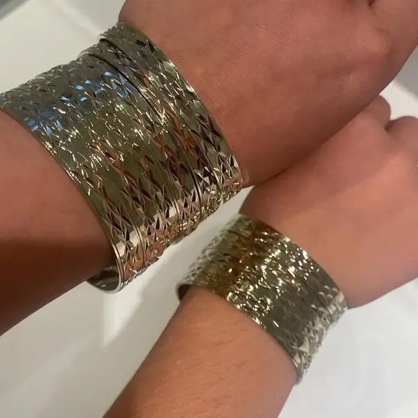 Cut and carve gypsy stacking bangles set of 2/4/6/8 KIDS/ADULTS 9 all sizes available now uk