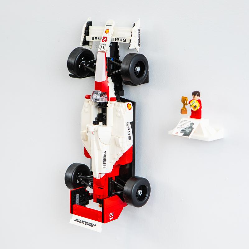 Brickify Wall Mount for Lego Icons McLaren MP4/4 & Ayrton Senna | Easy to Install | Showcase Your Model | Made in The UK | Lego Set NOT Included 6