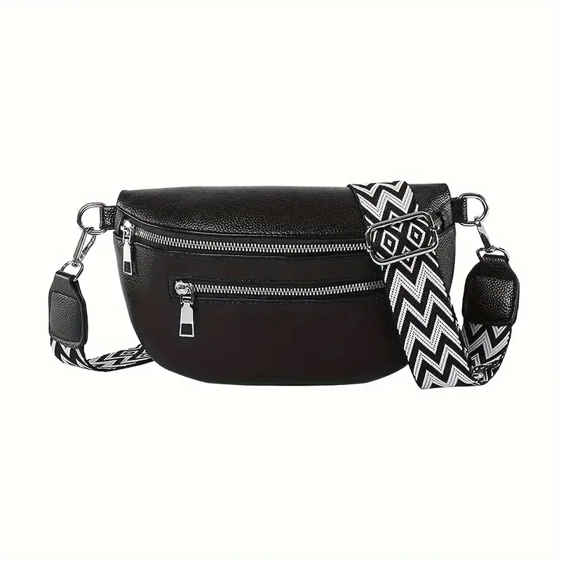 Trendy Soft Women'S Casual Waist Bag, Saddle Bag, New Stylish Versatile Chest Bag, Single Shoulder Crossbody Bag, Perfect for Travel And Carrying a Phone. 2