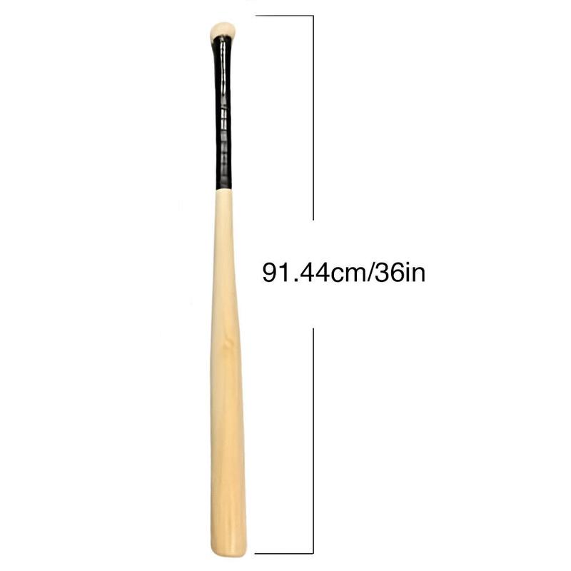 Wooden Baseball Bat Heavy Duty Rounders Softball Training 36" Natural Wood 1