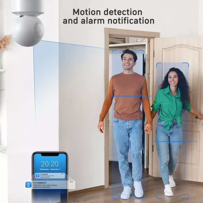 Baby Monitor PTZ WiFi Camera Indoor CCTV Camera 2MP 2Way Talk Auto Tracking 7