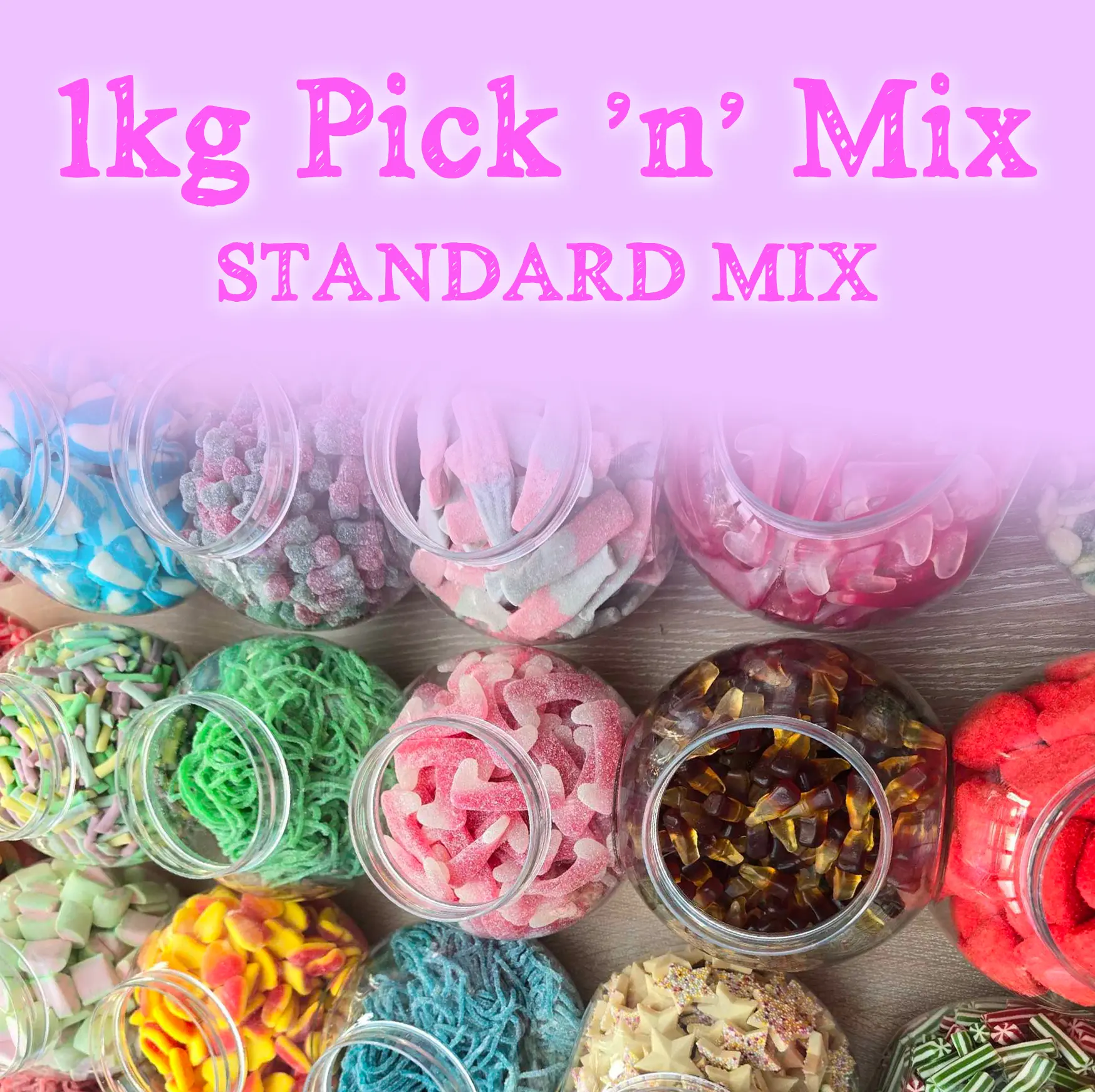 1 KG Pick n Mix Sweets - Unique Mix of Your Favourites and Unusual Sweets in Gift Box. Candy