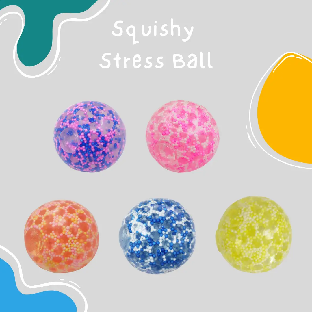 Beaded Squeeze Stress Balls – Stress Relief & Sensory Fidget Toy