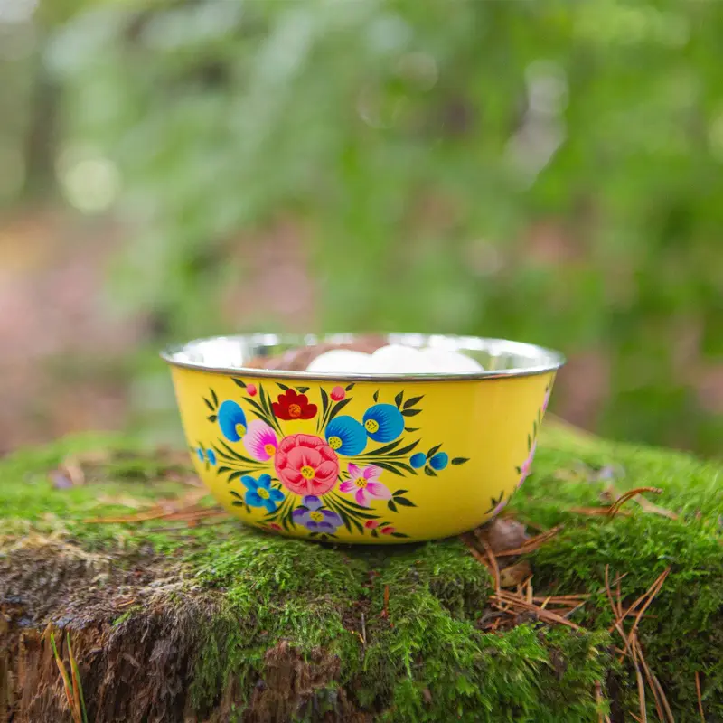 BillyCan Hand-Painted Picnic Snack Bowl - 14.5cm 5
