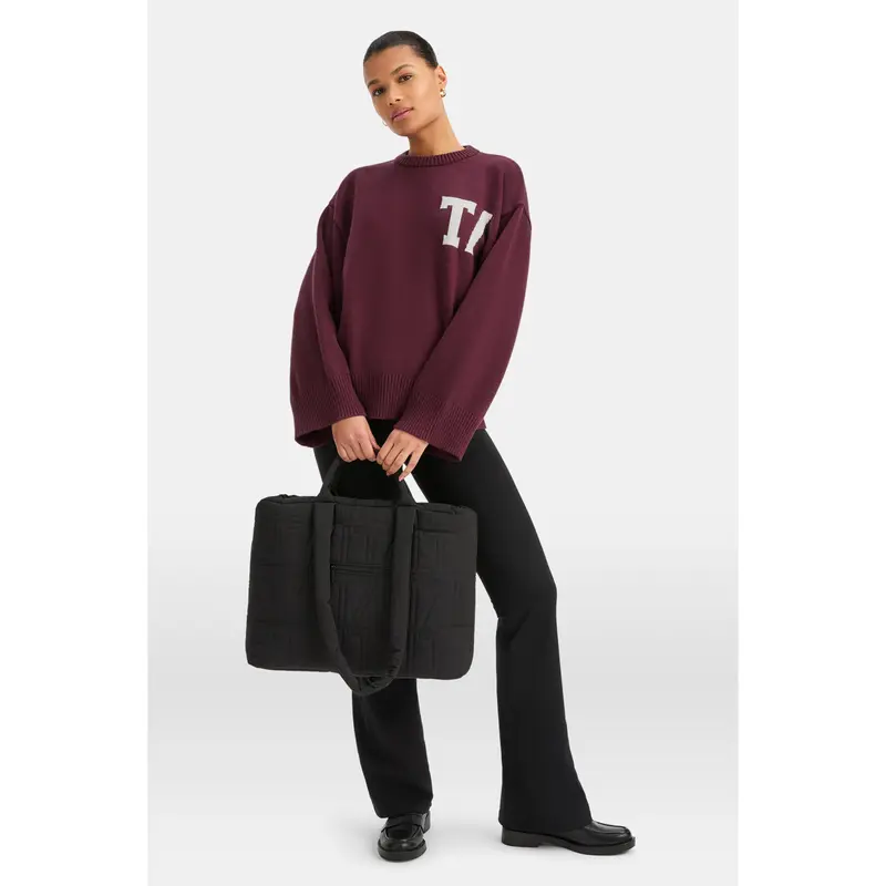 Essential Padded Tote Bag - Black 1