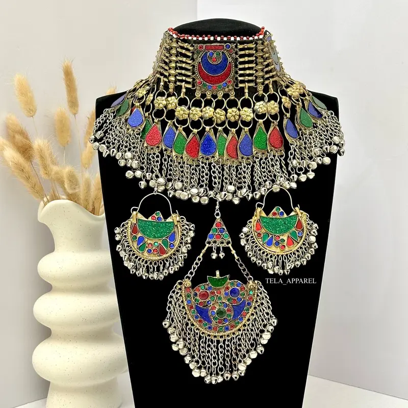Afghan Jewelry Set - Traditional Handmade Design 0