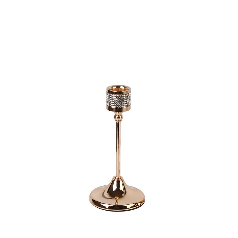 Product Introduction of Gold Candlestick Holder Set of 3 for Taper Candle - Metal Decorative Candle Holder for Fireplace, Mantel, and Dining Table - Ornaments Ornaments Antique Iron Box 13