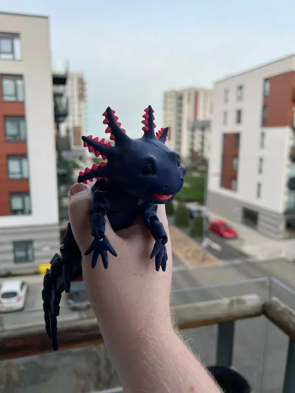 Grab Your 3D Printed Articulated Smiling Axolotl | MatMire Makes | Choose from 3 Sizes & 4 Stunning Colours  #3DPrintedAxolotl #CutePets 2