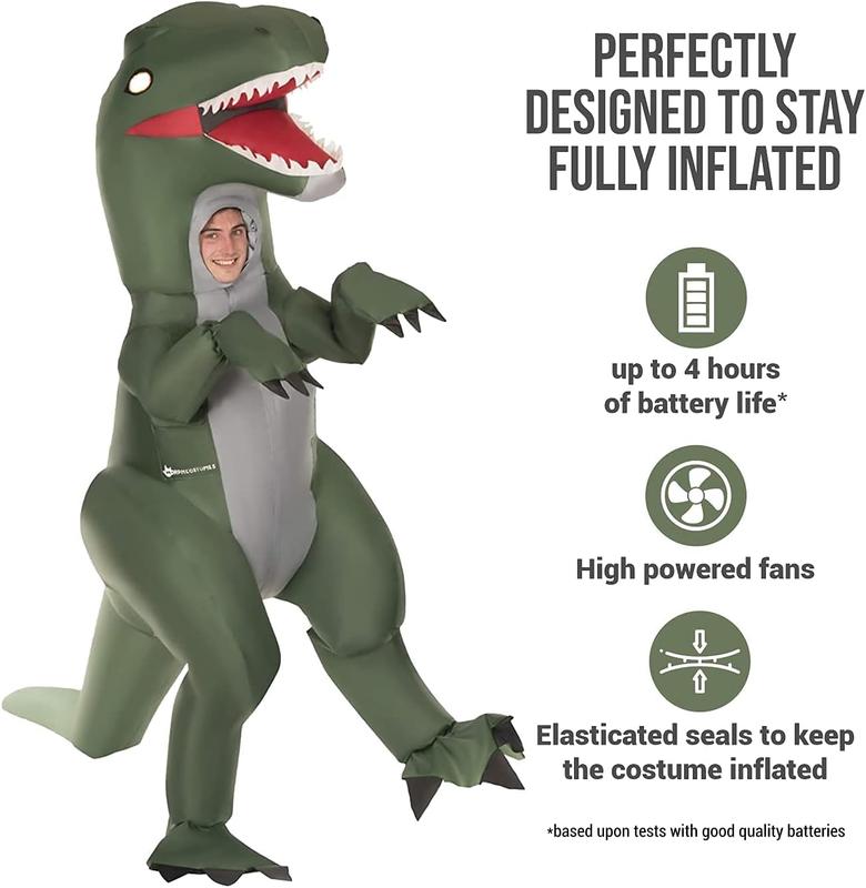 Morph Velociraptor Costume, Dinosaur Costume, Inflatable Dinosaur Costume Adult, Blow Up Dinosaur Costume Adults, Adult Dinosaur Costume 2