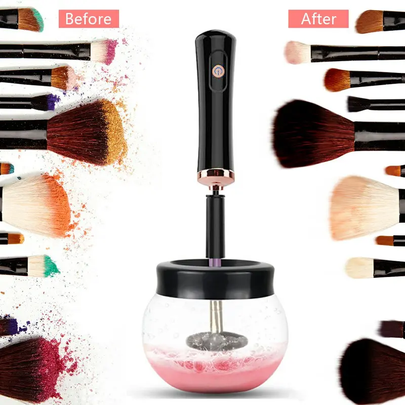 Electric Make up Brush Cleaner Dryer Set Machine Cosmetic Auto Clean Quick Dry Makeup Cleansing 2