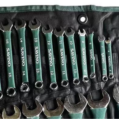Savino 25pc Spanner Set Soft Grip Metric 6mm - 32mm Combination Wrench Ring Open spanner 4