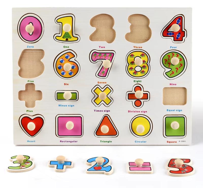 Product Introduction of MONTESSORI WOODEN PUZZLES: Hand Grab Boards, Tangram, Jigsaw Educational Toys featuring Cartoon Vehicles, Animals, and Fruits in 3D Puzzles 7