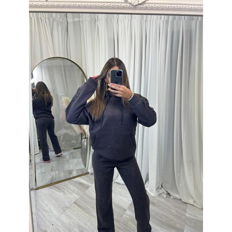 Oversized wide leg cross tracksuit 2