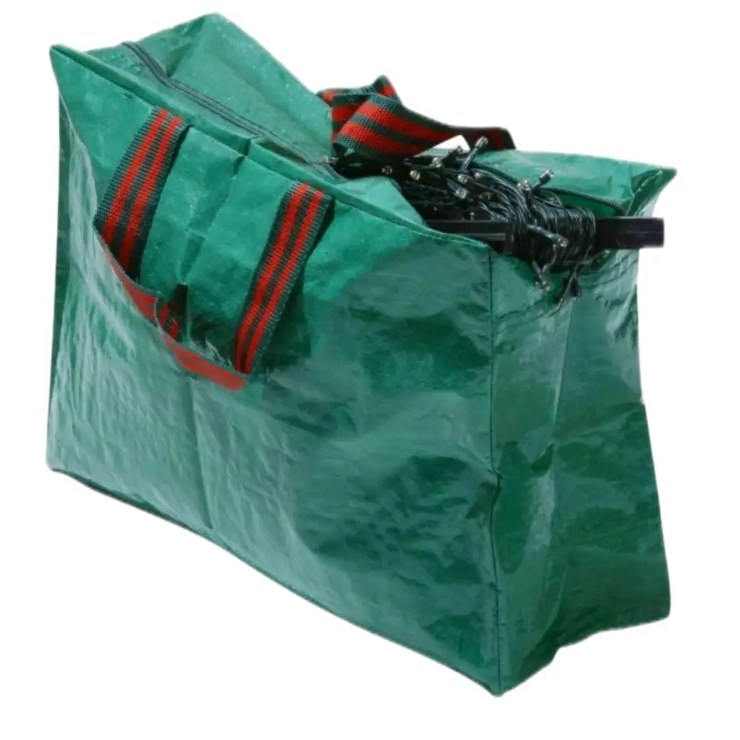 2pk christmas ornament storage bag Organiser Green double layer