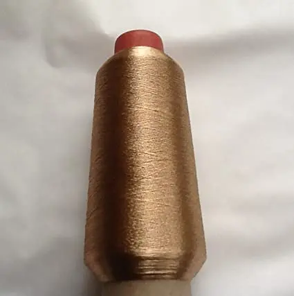 Metallic Embroidery Threads – Gold, Light Gold, Silver & Copper | 3000 Meters Cones 2
