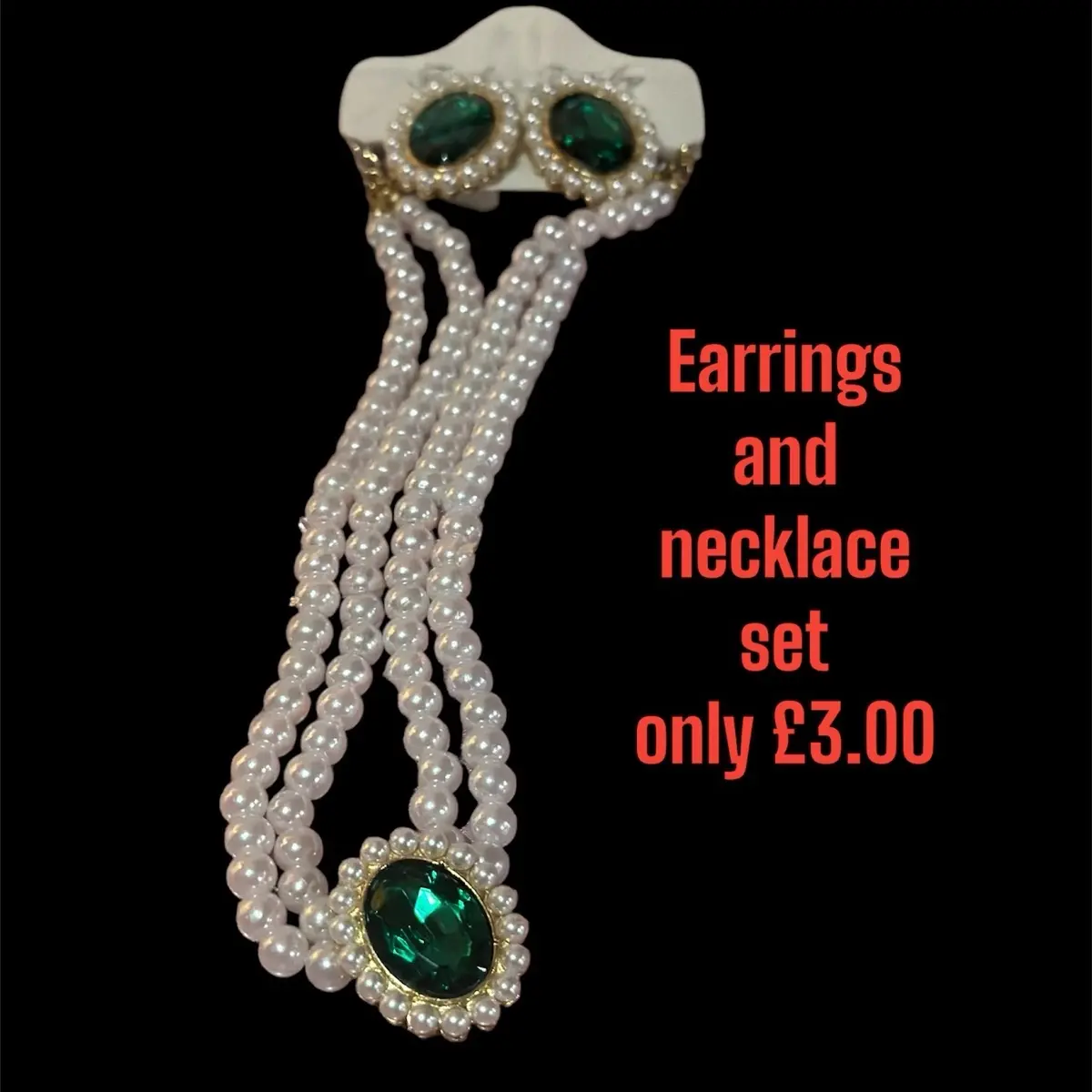 Earrings and necklace set