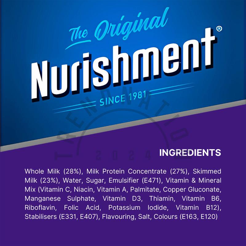 Nurishment High Protein Drink Blueberry Swirl Rich in Vitamins and Minerals 12 Pack (12 x 400g) Beverage Milk 5