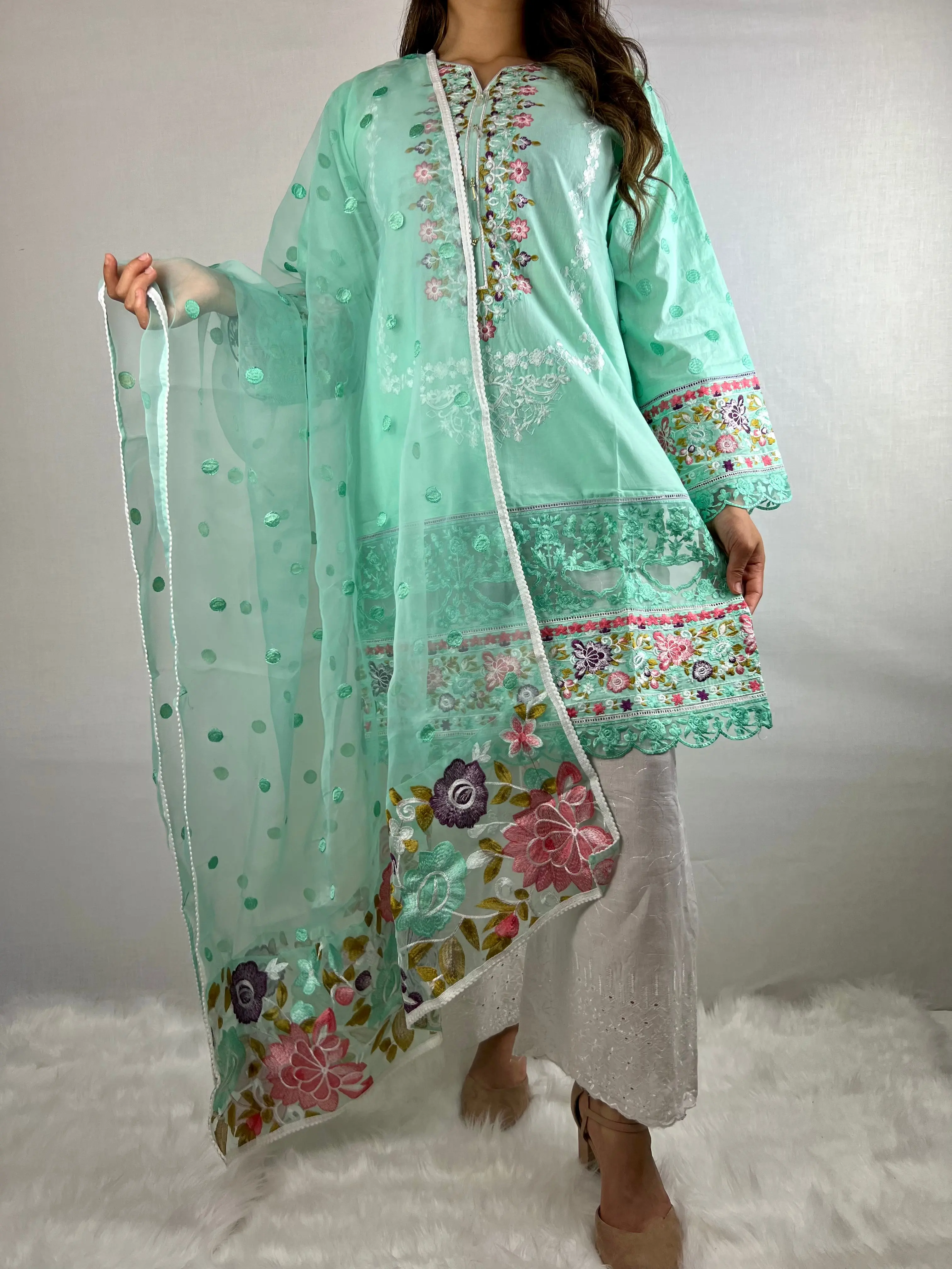 Mint Green Summer Salwar Suit