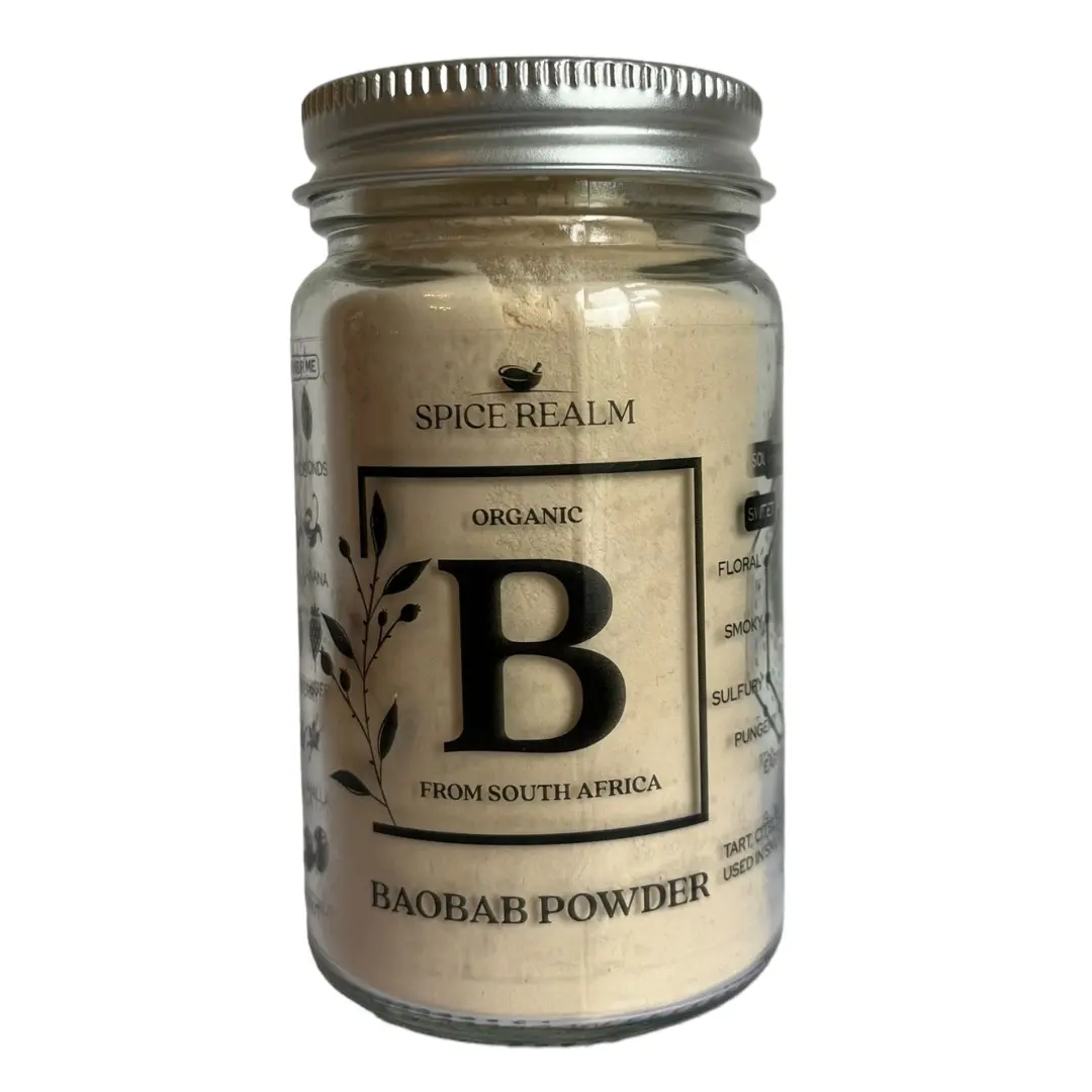 Baobab Powder Organic, Superfood Baobab Fruit Powder, Vegan, Immune Boost, Vitamin C Rich, Natural Energy, Smoothie Boost, Gluten-Free