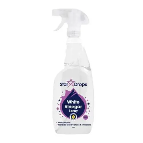 Star Drops White Vinegar Spray 750ml Streak Free Mirror & Glass Cleaner for Household Cleaning Tasks