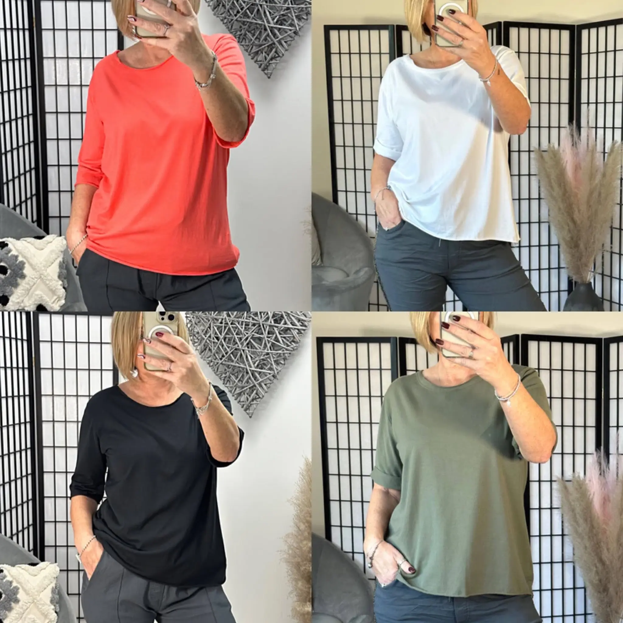Essential Plain T-shirt 8-16 Casual Cotton Fabric Top Everyday