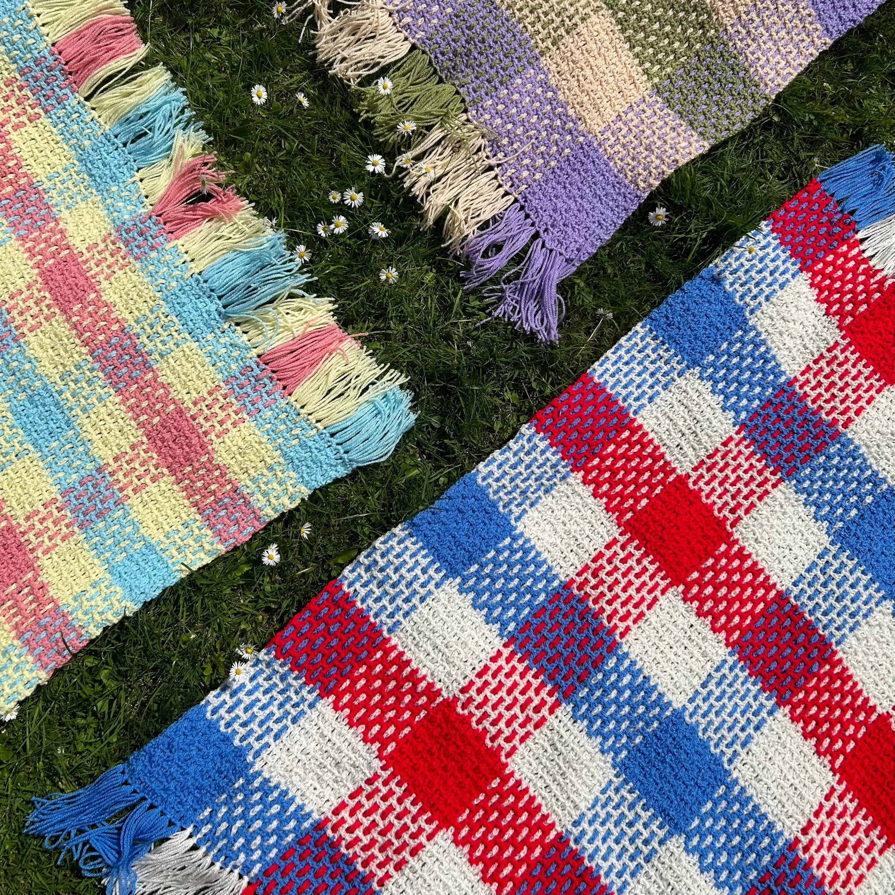 Spring/Summer Picnic Throw Pattern