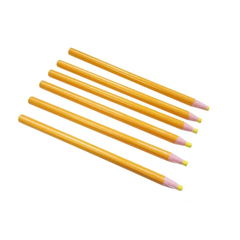 Pack of 12 Yellow Chinagraph Pencils by Janrax - Peel Off China Markers 4