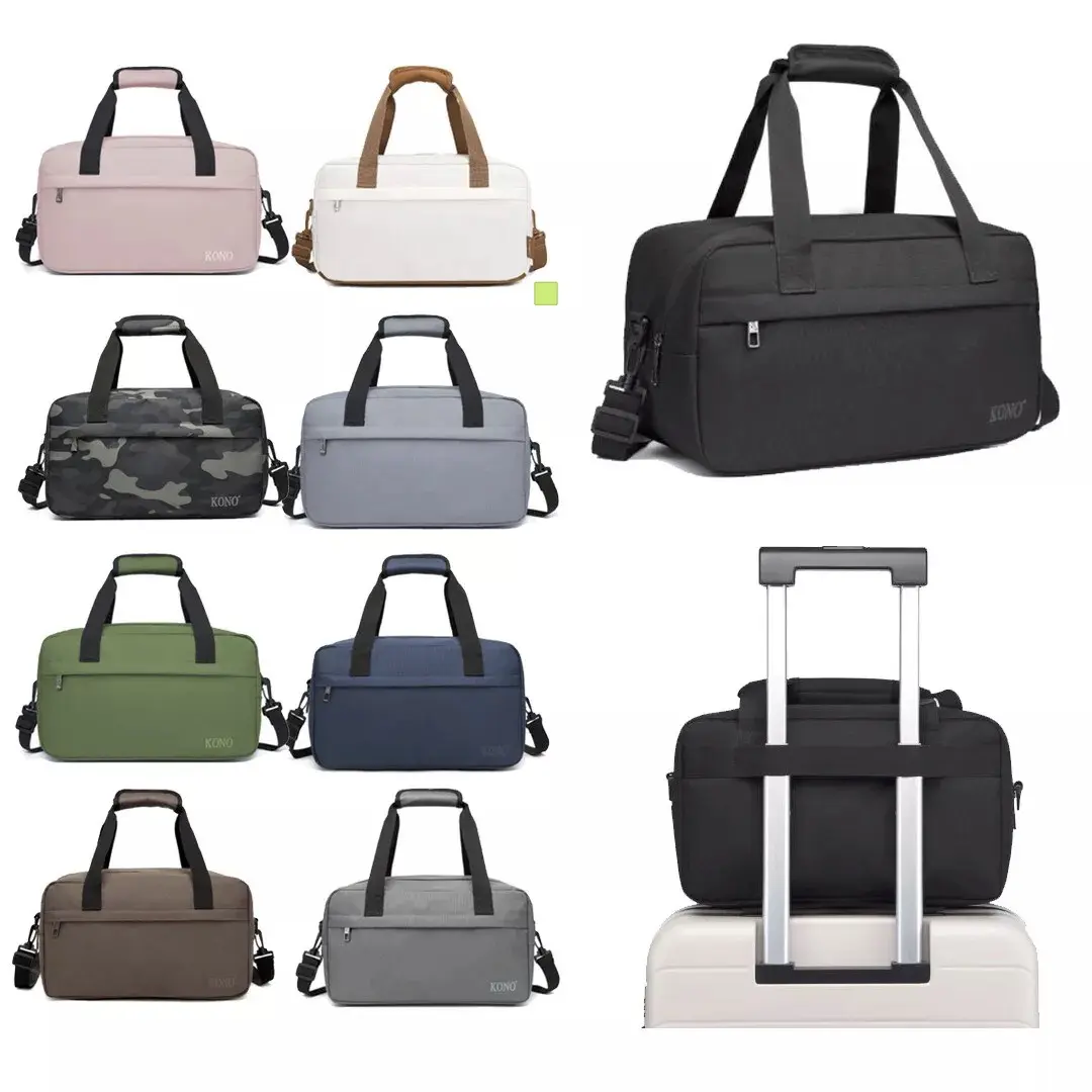 [MissLulu Bags] Lightweight Multi Purpose Unisex Sports Travel Underseat Duffel Bag (Ryanair/Wizz Air Cabin Bag 40cmx20cmx25cm/9 Colours)