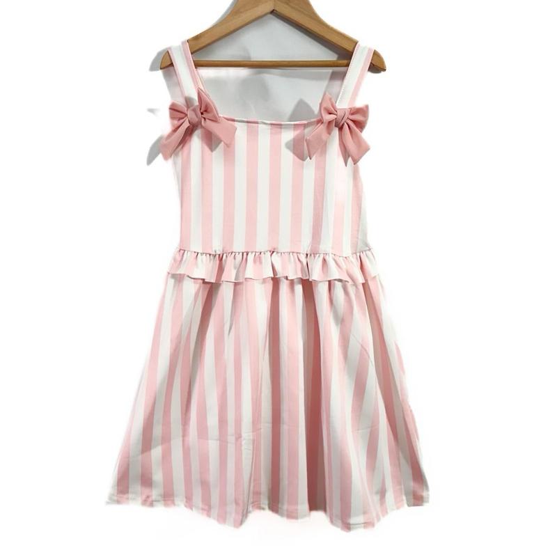 Dainty darlings Childrenswear Pinstripe Bow Dresses 2