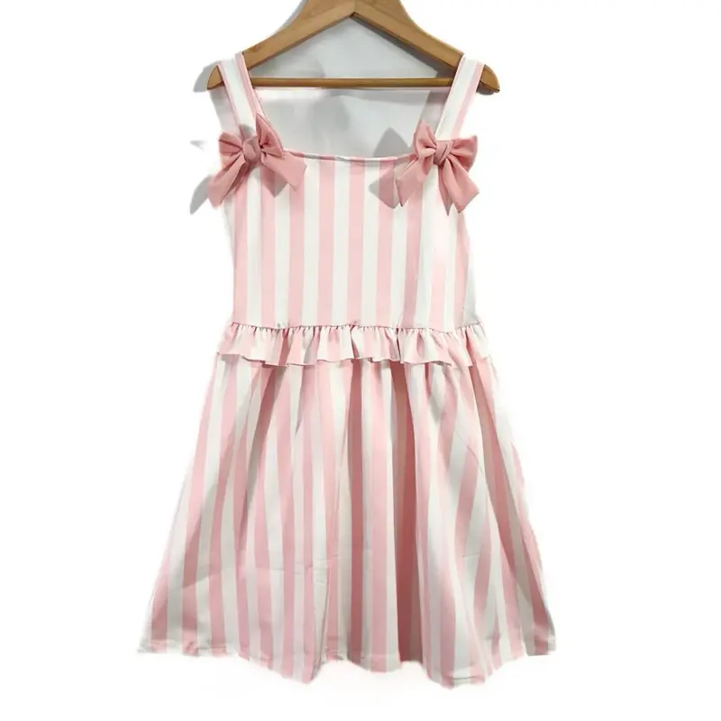 Dainty darlings Childrenswear Pinstripe Bow Dresses 2