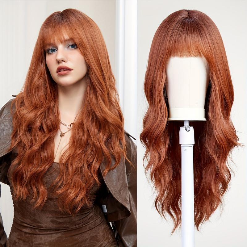 Highlight Long Curly Wavy Wig Synthetic Wig Beginners Friendly Heat Resistant Elegant For Daily Use Wigs For Women 7