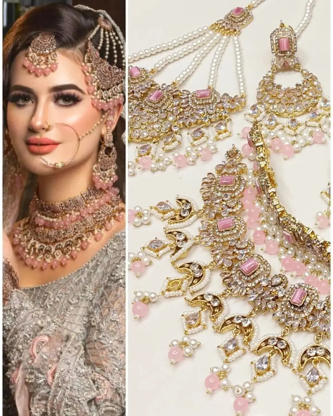Bridal Heavy Complete Set / Indian Pakistani Bridal Jewelry Bollywood Wedding