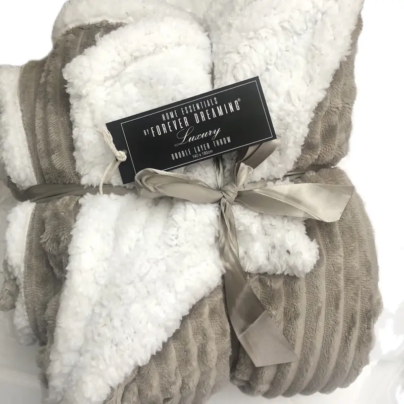 Home essentials luxury double layer throw 140x180cm blanket 5