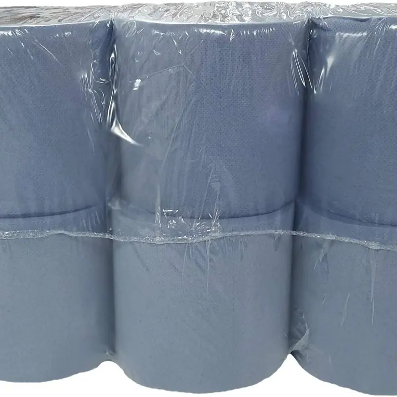 12 x Centre Feed Rolls Blue Tissue Paper Roll (2 Ply) Pack Toilet 1