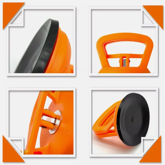 3X Dent Puller Car Body Panel Suction Cup Set Repair Removal Tool Kit - Up to 75kg 4