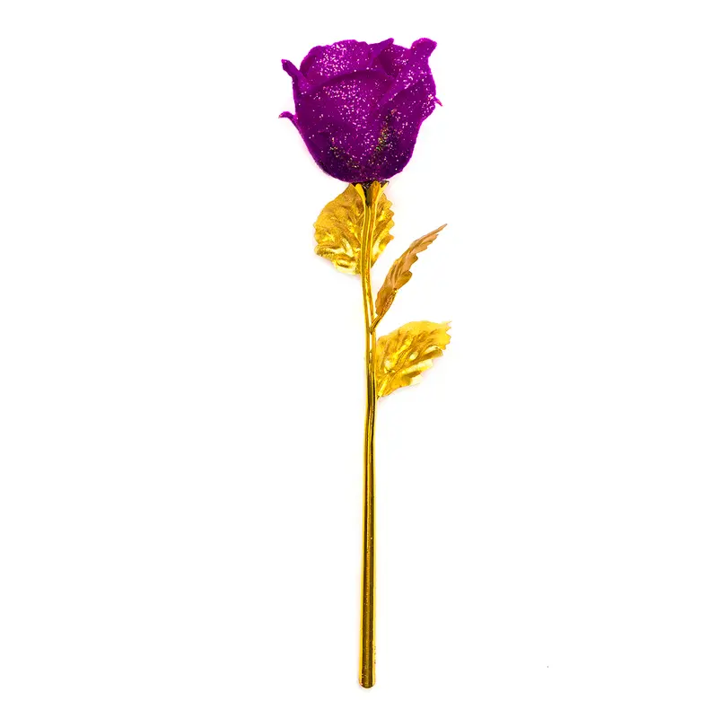 Romantic 24K Gold Galaxy Rose Flower Valentines Day Gift Crystal Rose With Box Birthday Wedding Colorful 4