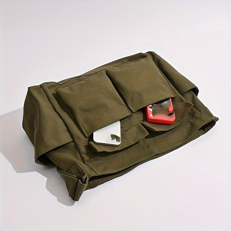 Vintage messenger bag, casual travel crossbody bag, multi pocket shoulder bag 5